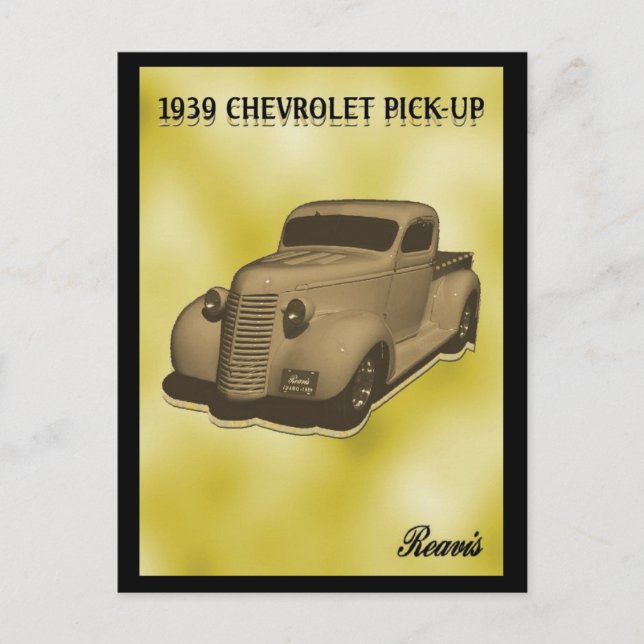 CARTE POSTALE CHEVROLET 1939 (Devant)