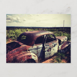 Carte Postale Chevrolet coupé des années 1940 au soleil de NM.