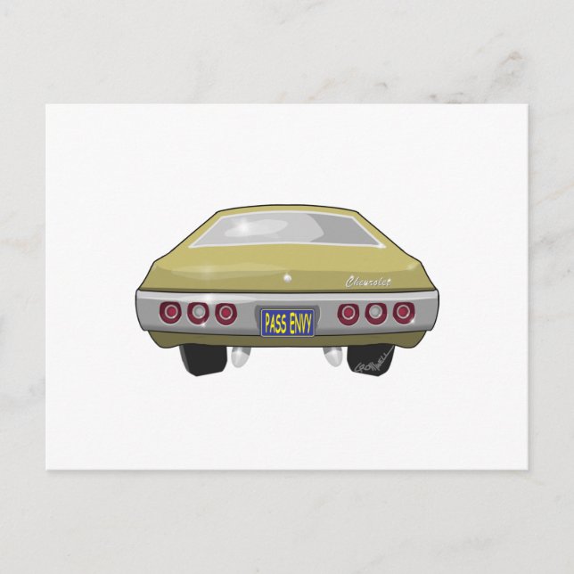 Carte Postale Chevrolet Impala 1968 (Devant)