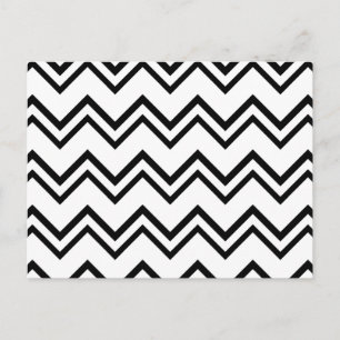 Carte Postale Chevron 2 noir et blanc