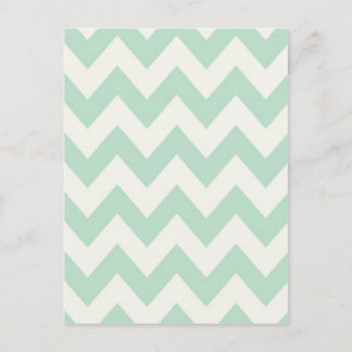 Carte Postale Chevron vert clair