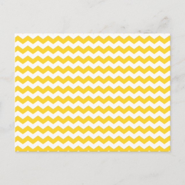 Carte Postale chevrons blancs jaunes (Devant)