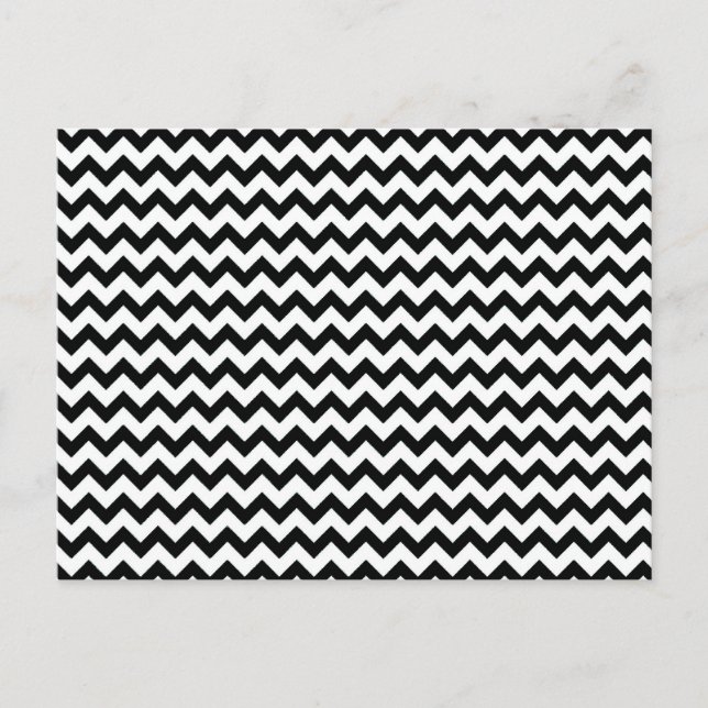 Carte Postale Chevrons blancs noirs (Devant)