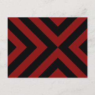 Carte Postale Chevrons rouges et noirs