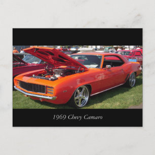Carte Postale Chevy Camaro 1969