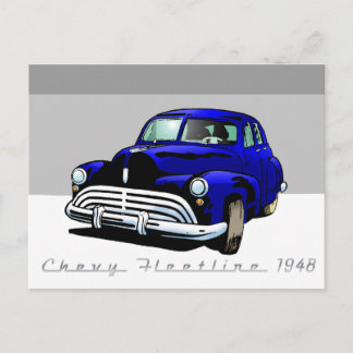 Carte Postale Chevy Fleetline 1948