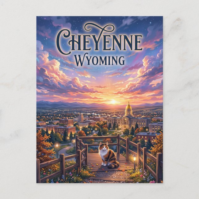 Carte Postale Cheyenne États-Unis (Devant)
