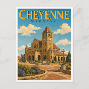Carte Postale Cheyenne Wyoming Depot Plaza GeoSaga