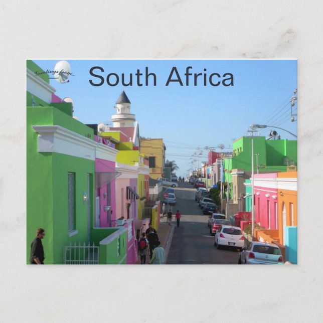 Carte Postale Chiappini Street Bo Kaap Cap Afrique du Sud Afriqu (Devant)