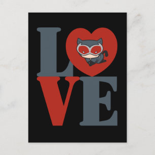 Carte Postale Chibi Catwoman LOVE