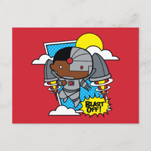 Carte Postale Chibi Cyborg S'Est Éteint !