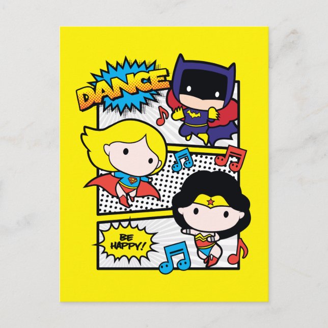Carte Postale Chibi Héros Danse (Devant)