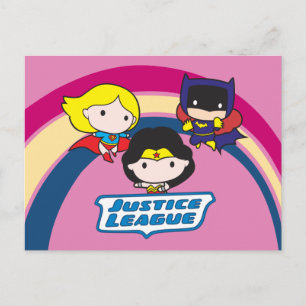 Carte Postale Chibi Justice League Rainbow