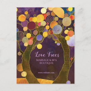 Carte Postale Chic Love Trees Business multi-usages