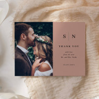 Chic minimal | Black on Terracotta Photo Merci