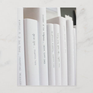 Carte Postale chic minimum hardcover with white spines