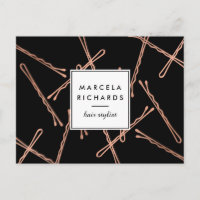 Chic Rose Gold Bobby Pins Coiffeur Styliste Salon