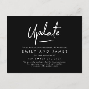 Carte Postale Chic Strokes EDITABLE COULEUR Modifier La date
