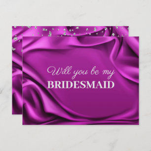 Carte Postale Chic Velvet Purple Soie Serez-Vous Ma Femme D'Accu