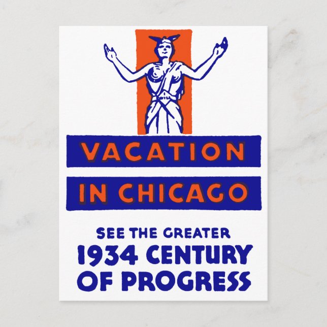 Carte Postale Chicago Century of Progress 1934 (Devant)