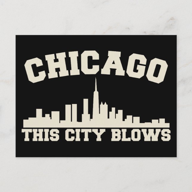 Carte Postale Chicago : Cette ville souffle (Devant)