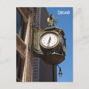 Carte postale Chicago Clock