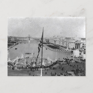 Carte Postale Chicago Columbia Exposition, Grand Bassin