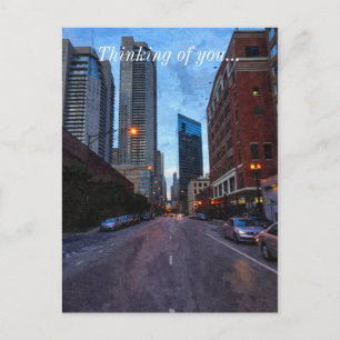 Carte Postale Chicago Evening Drive