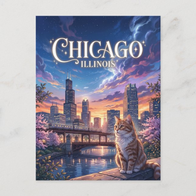 Carte Postale Chicago Illinois (Devant)