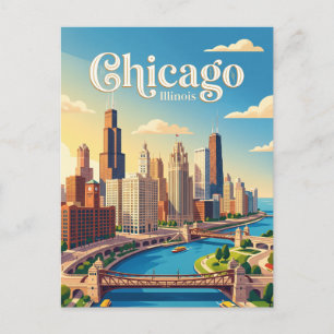 Carte Postale Chicago Illinois