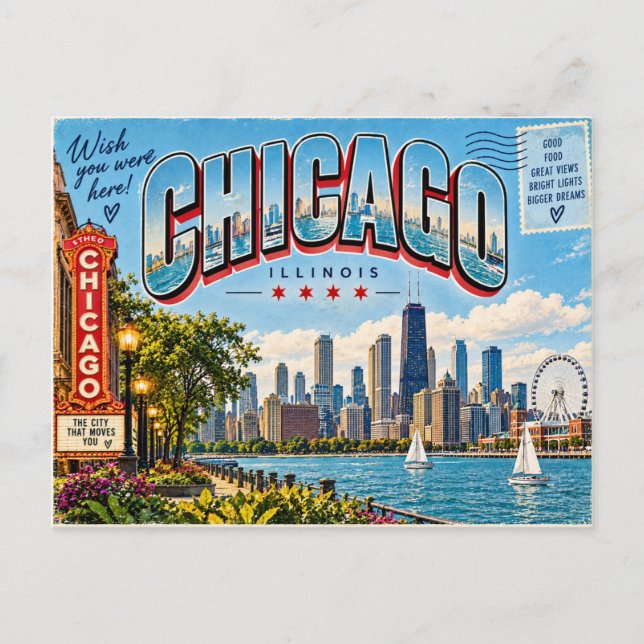 Carte Postale Chicago Illinois (Devant)