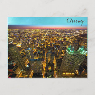 Carte Postale Chicago Illinois City Skyline Skyscrapers Photo