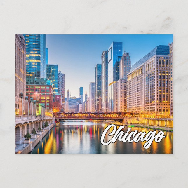 Carte Postale Chicago, Illinois, États-Unis (Devant)