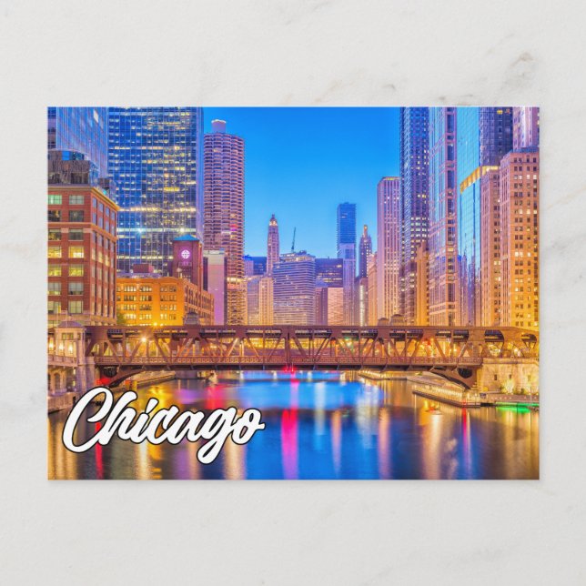 Carte Postale Chicago, Illinois, États-Unis (Devant)