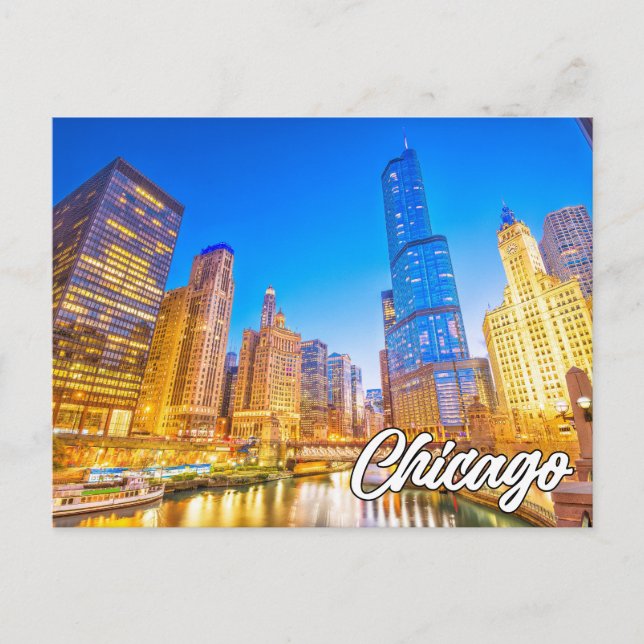 Carte Postale Chicago, Illinois, États-Unis (Devant)