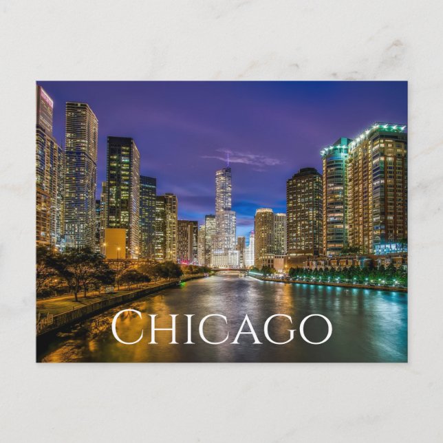 Carte Postale Chicago Illinois ( IL ) États-Unis, Amérique États (Devant)