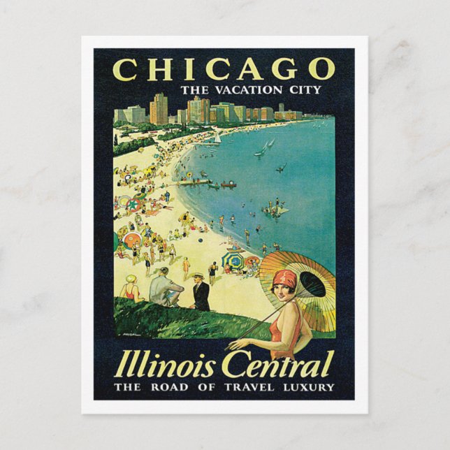 Carte Postale Chicago Illinois IL Vintage (Devant)