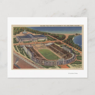 Carte Postale Chicago, Illinois - Soldats Field and Field