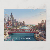 Chicago Illinois | Souvenir de la skyline de la ri