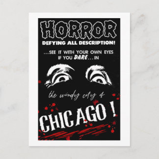 Carte Postale Chicago Illinois Travel Horror Salutation