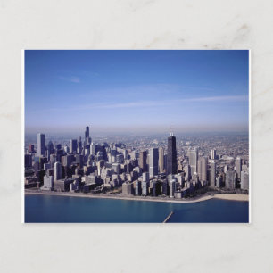 Carte Postale Chicago Illinois Windy City Park Bâtiments Destiny