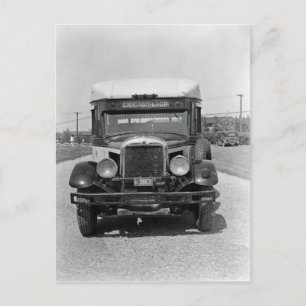 Carte Postale Chicago Loop City Bus 1920 photo