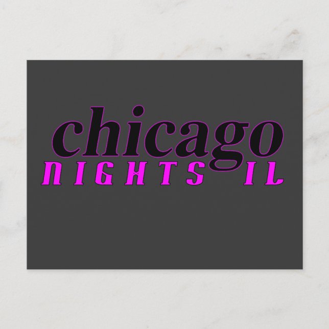 Carte postale Chicago Nights (Devant)