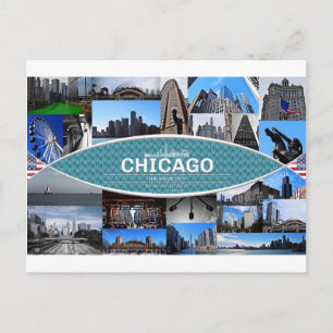Carte Postale Chicago Postcard