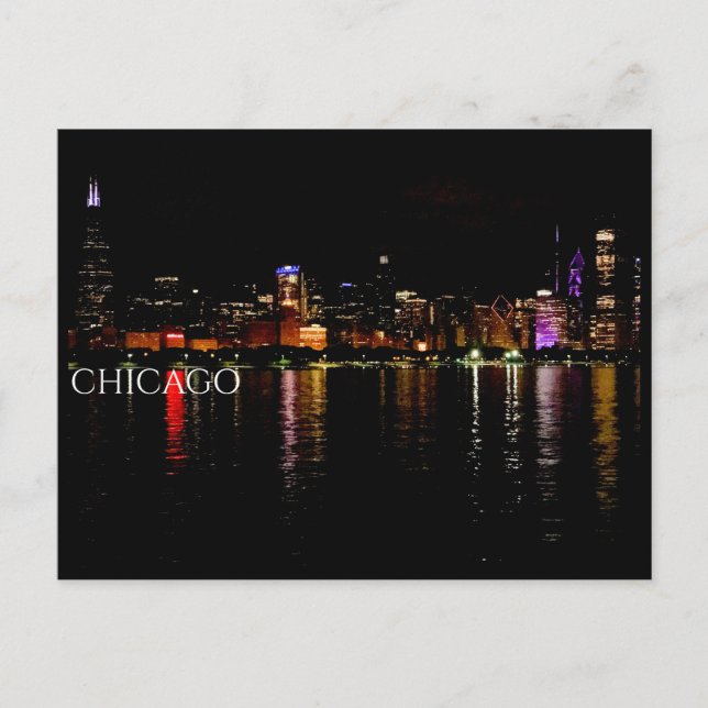 Carte Postale Chicago Skyline (Devant)
