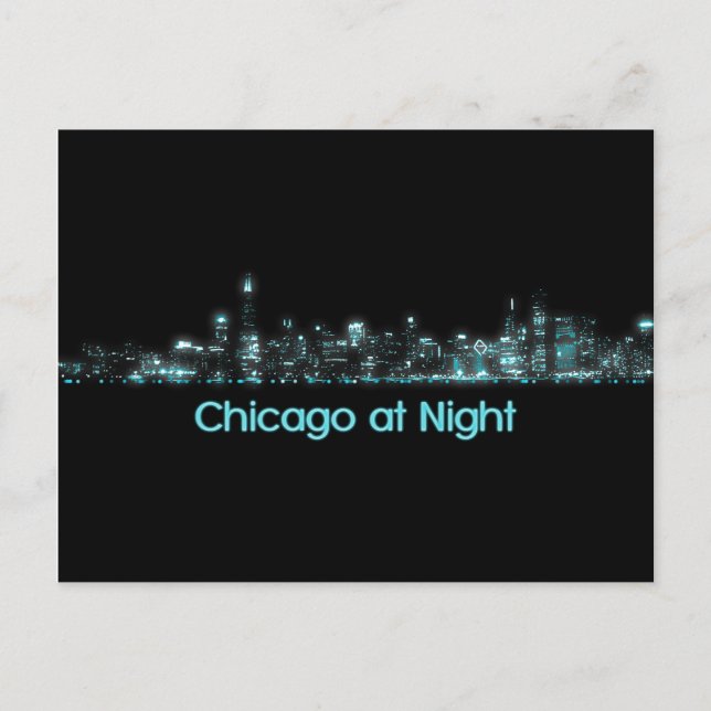 Carte Postale Chicago Skyline (Devant)
