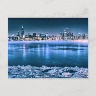 Carte Postale Chicago Skyline in Winter