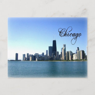 Carte Postale Chicago Skyline Photo en face du lac Michigan