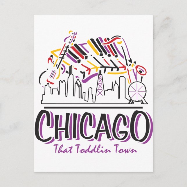 CARTE POSTALE CHICAGO-TODDLIN-TOWN (Devant)