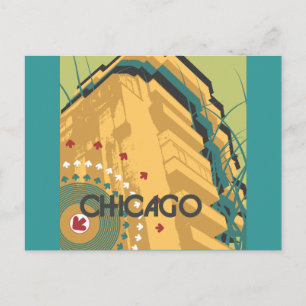 Carte Postale Chicago Travel Design